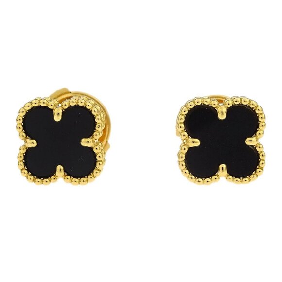 Van Cleef & Arpels Piercing Earrings Au750 Sweet Alhambra 512093 196366 - Picture 1 of 5